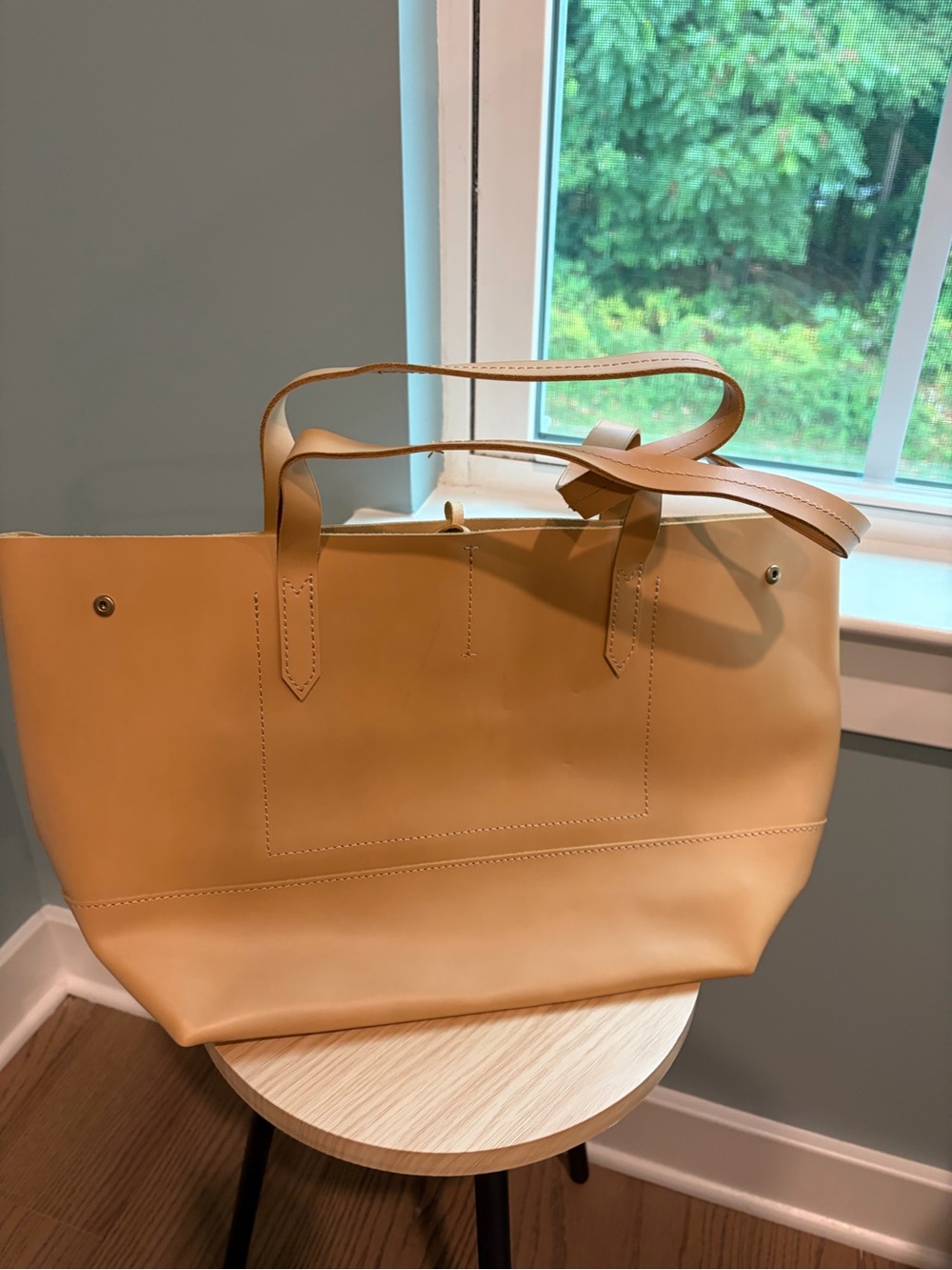 J. Crew Tan Leather Tote Satchel